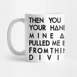 Hand in mine 1 (black) Mug